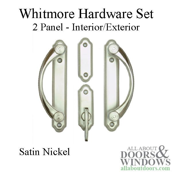 Whitmore 2 panel hardware set