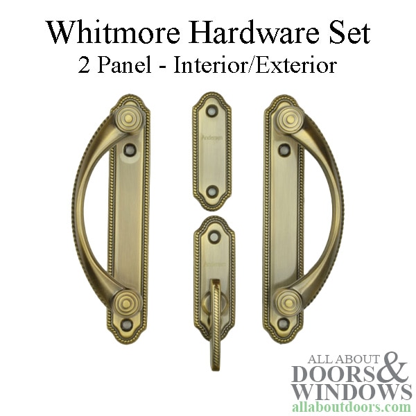 Whitmore hardware set, 2 panel