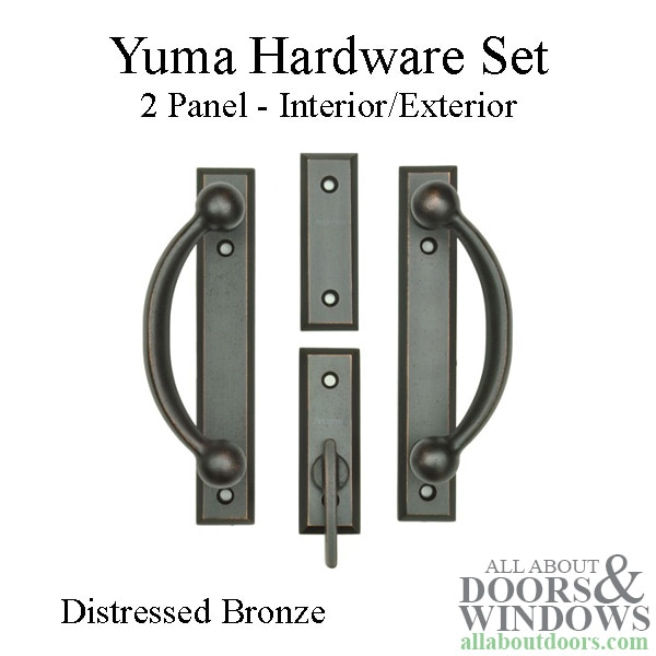 Yuma 2 panel trim hardware set