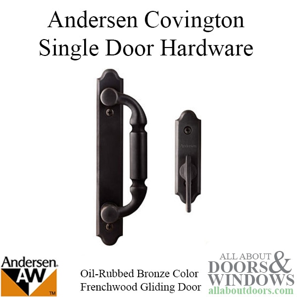 Andersen Frenchwood Gliding Door Trim Covington 2 Panel Interior Exterior Oil Rubbed Bronze