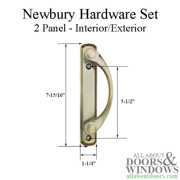 Andersen Newbury Panel Gliding Door Hardware Set