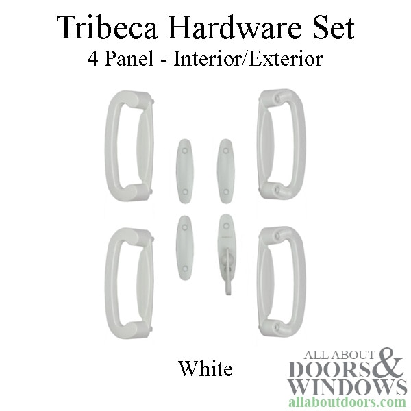 Tribeca 4 panel hardware set