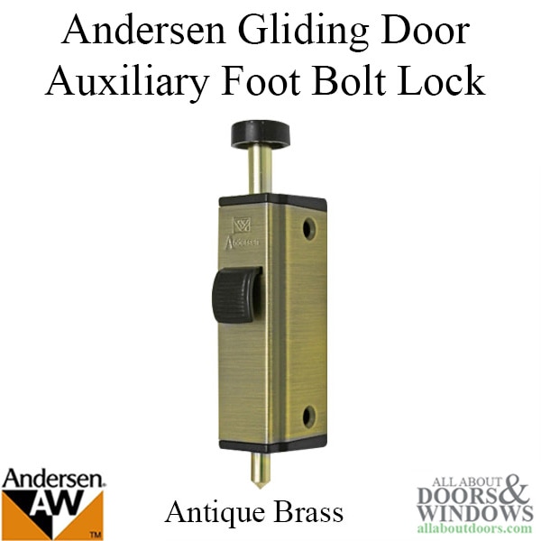 Andersen Gliding Door Foot Bolt