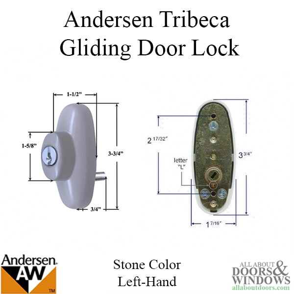 Andersen Tribeca Gliding Door Lock