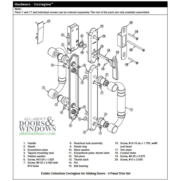 Door Lock Components Andersen Door Lock All About Doors