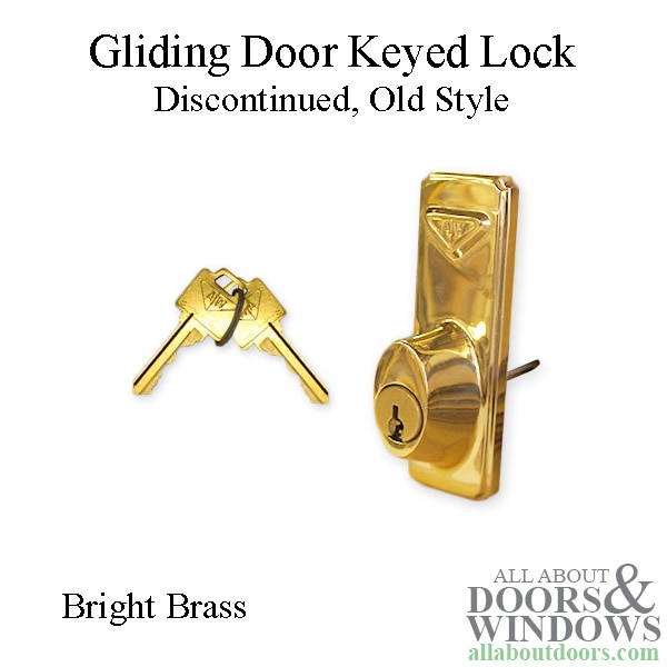 Discontinued gliding door lock
