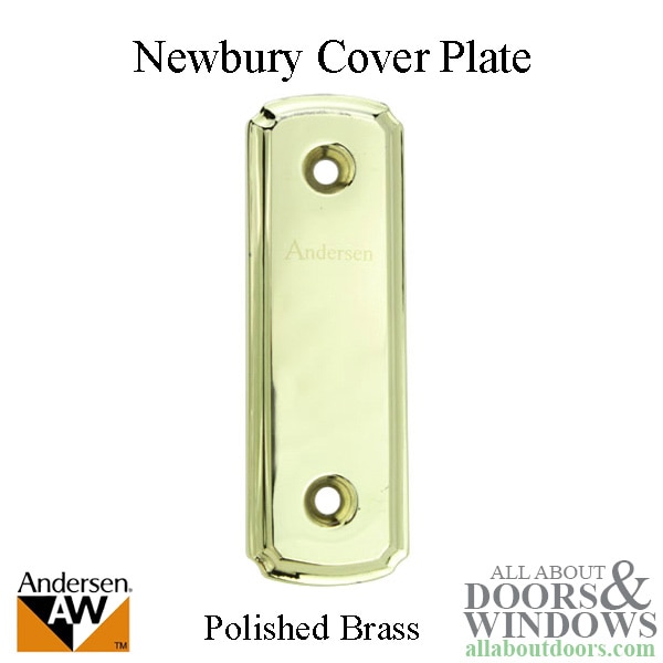 Andersen newbury style cover plate with screws for 4-panel gliding doors