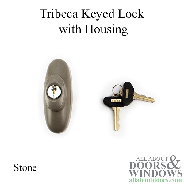 Tribeca keyed lock with housing