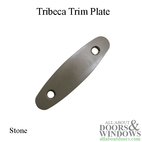 Tribeca style trim plate, stone