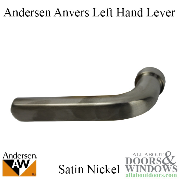 Andersen Anvers left handed handle for hinged patio doors with screws