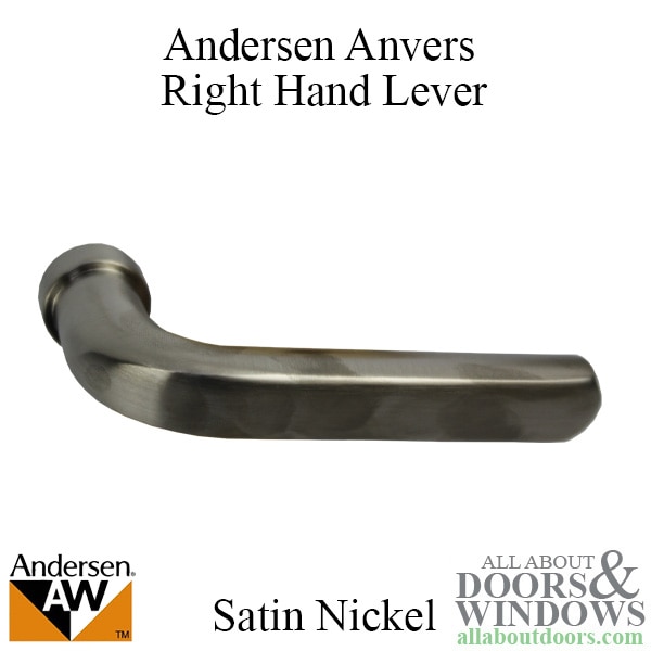 Andersen Anvers right hand handle for hinged patio doors with screws