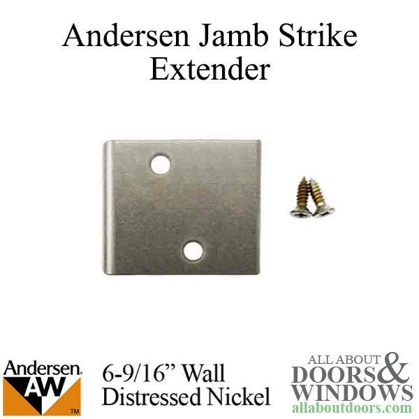 Andersen jamb strike plate extender 2-3/8 inch for a 6-9/16 inch wall