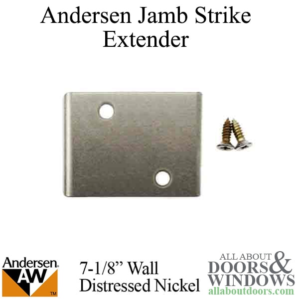 Andersen jamb strike plate extender 3 inch for a 7-1/8 inch wall