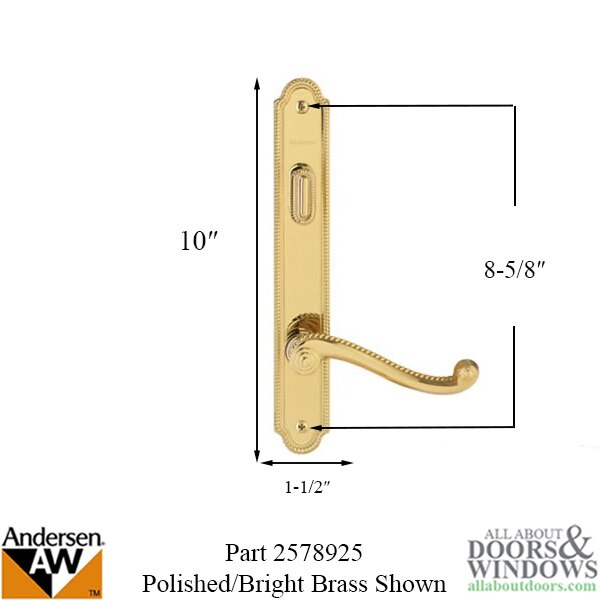 Andersen Whitmore Single Active Door Complete Handle Trim Set