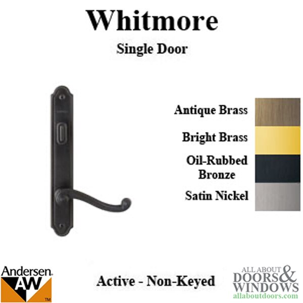 Andersen Whitmore Single Active Door Complete Handle Trim Set
