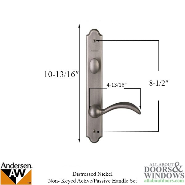 Andersen Encino Active Double Hinged Door Hardware