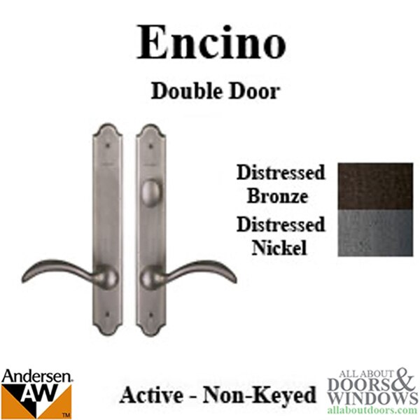 Andersen Encino Active Double Hinged Door Hardware