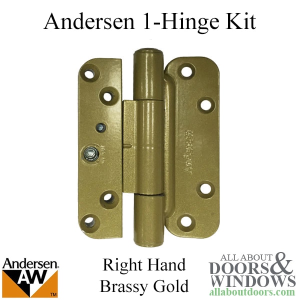 Andersen right hand brassy gold door hinge 2005-present