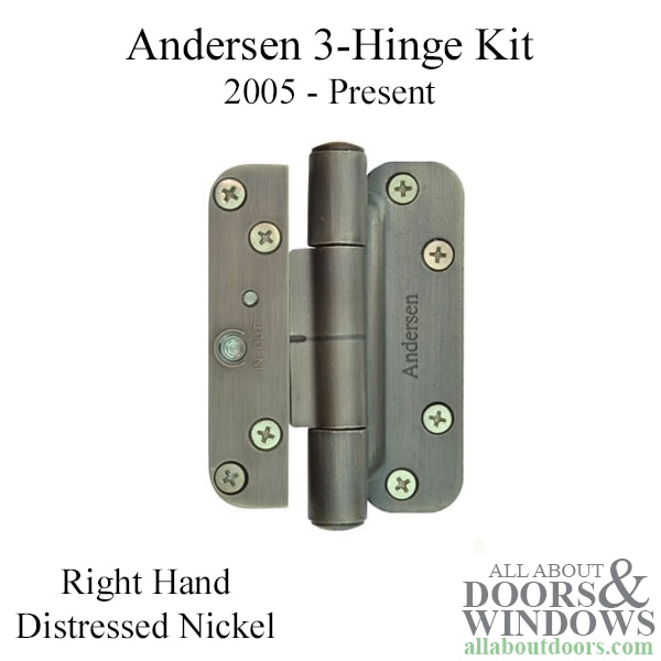 Andersen 3 hinge kit, right hand