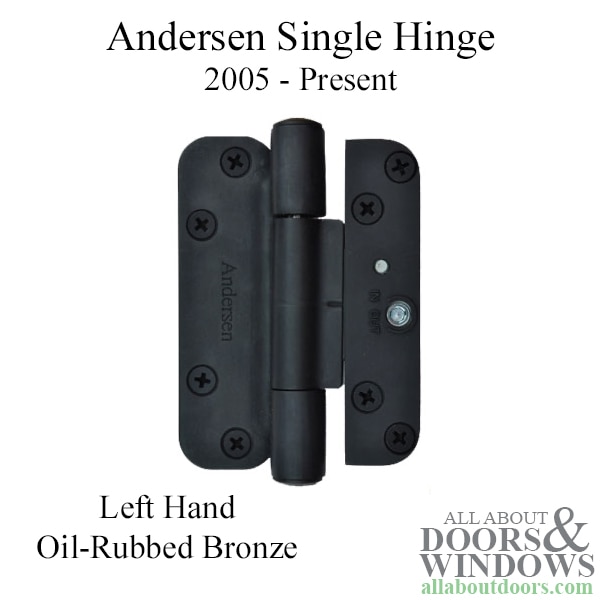 Left hand hinge, oil rubbed bronze