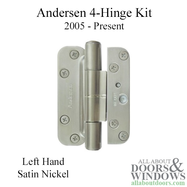 4 hinge kit, satin nickel