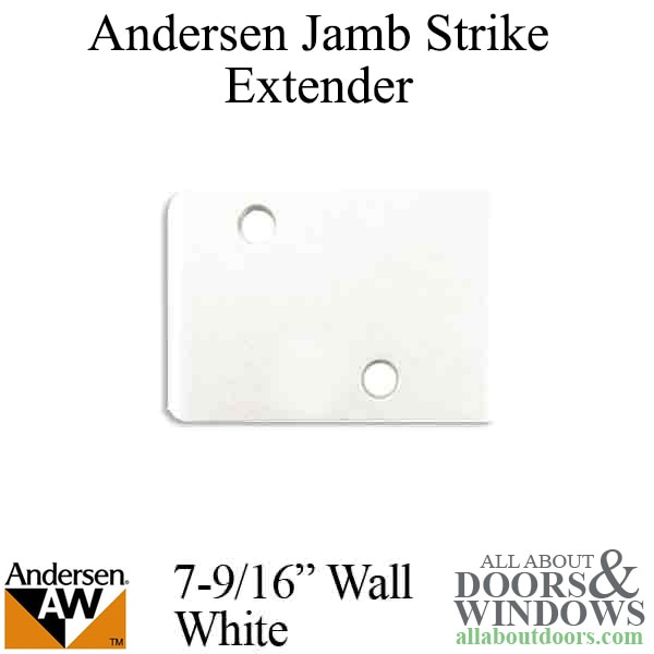Andersen jamb strike plate extender 3-1/2 inch for a 7-9/16 inch wall
