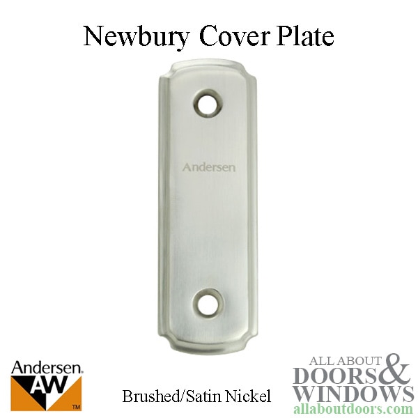 Andersen newbury style cover plate with screws for 4-panel gliding doors
