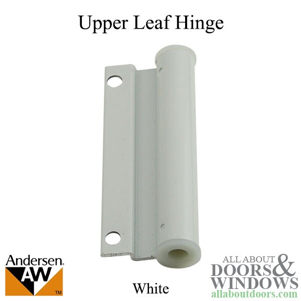 Andersen upper screen door hinge leaf for hinged doors with screws