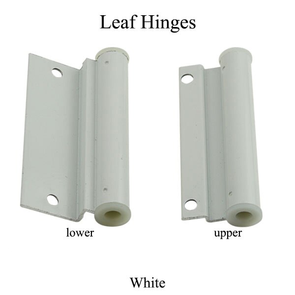 4 Sets Screen Door Hinge Leaf - White Aluminum Replacement For Anderson Doors