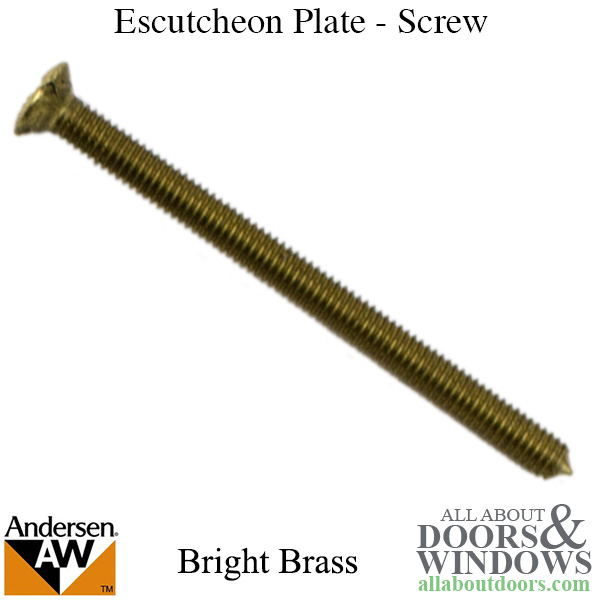 Andersen 4mm x 56mm old style escutcheon plate screw