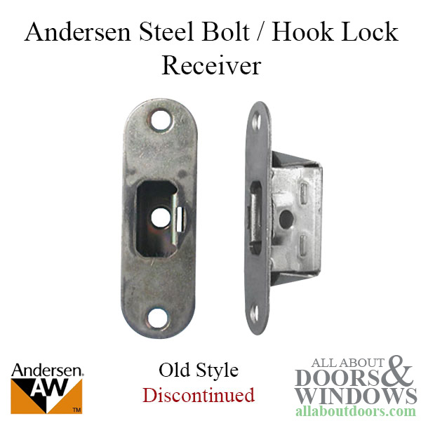 Andersen Frenchwood hinged door lock receiver for multipoint lock