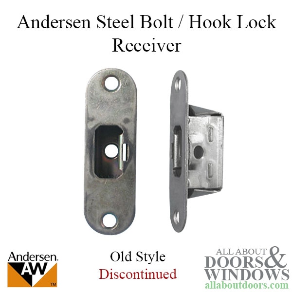 Andersen Frenchwood hinged door lock receiver for multipoint lock