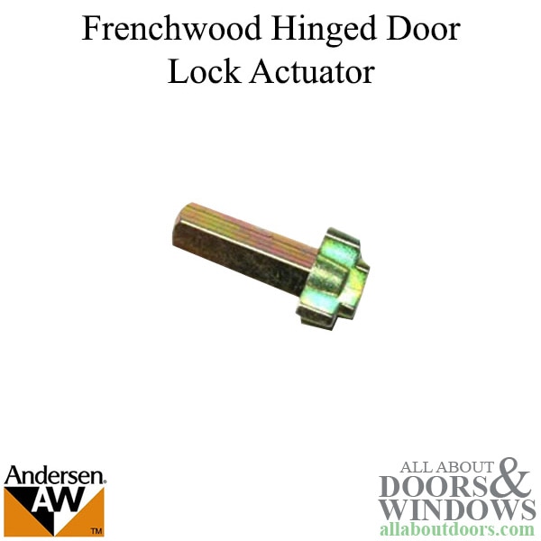 Andersen cross-shaped lock actuator for Frenchwood handleset