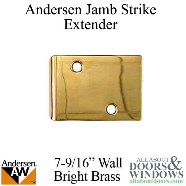 Andersen jamb strike plate extender 3-1/2 inch for a 7-9/16 inch wall