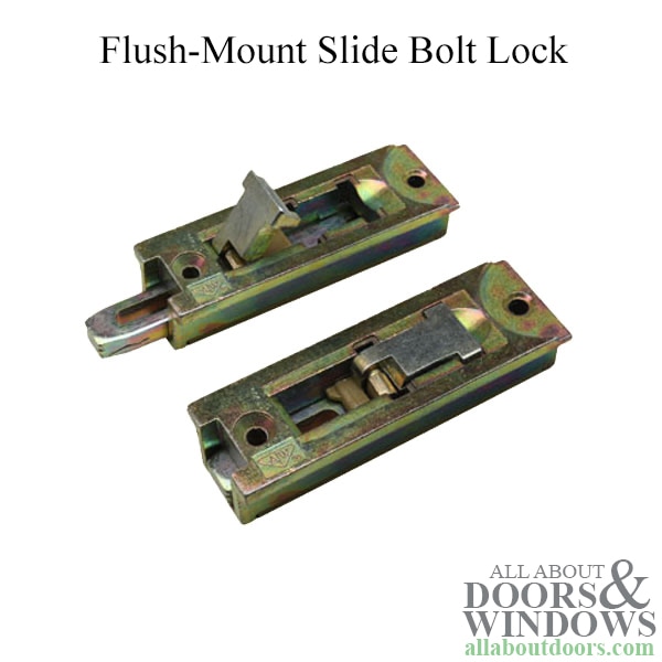 flush mount slide bolt lock