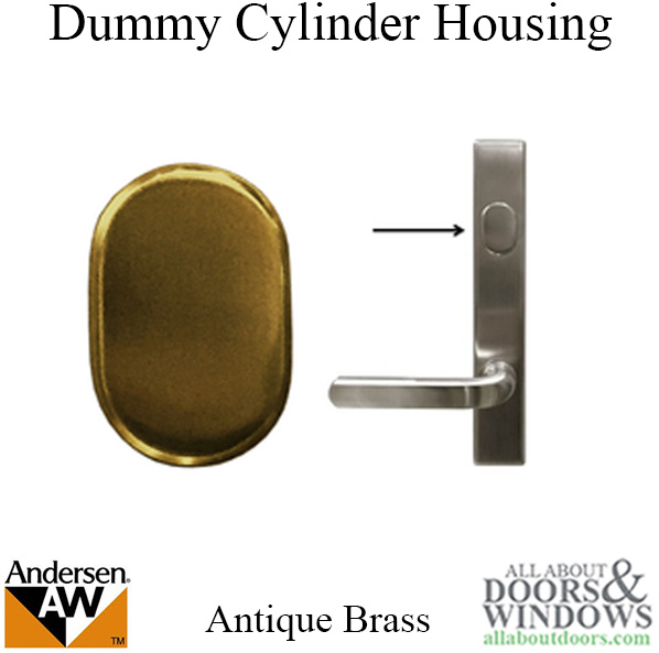 Andersen dummy cylinder housing plug for all trim set styles