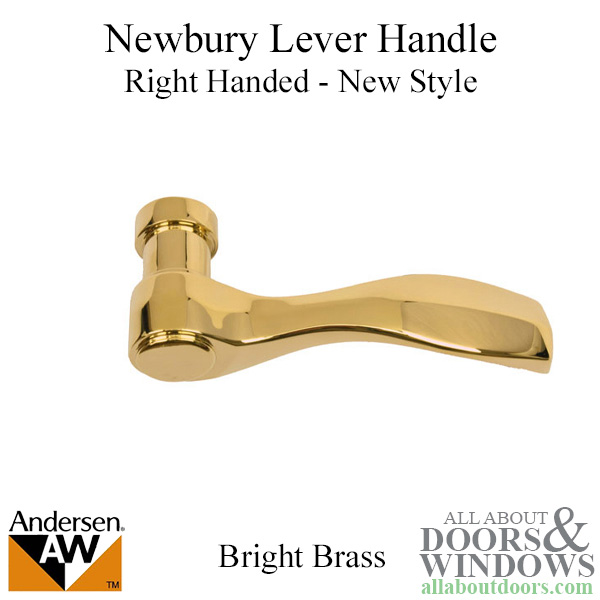 Andersen right handed Newbury lever handle for hinged patio doors