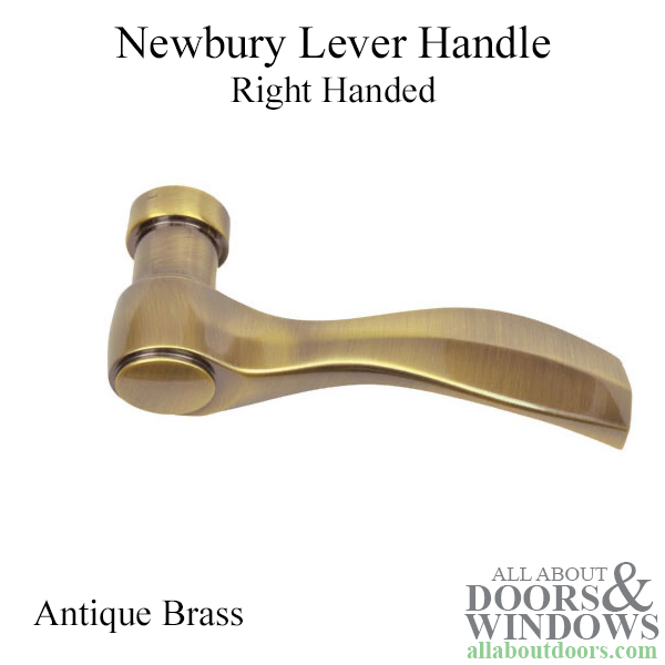 Newbury right handle, antique brass