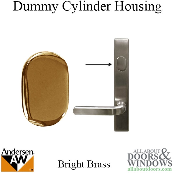 Andersen dummy cylinder housing plug for all trim set styles