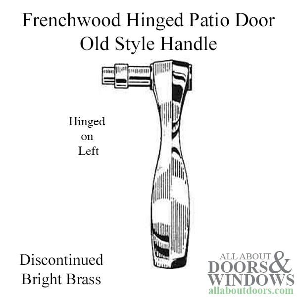 Old style hinged door handle