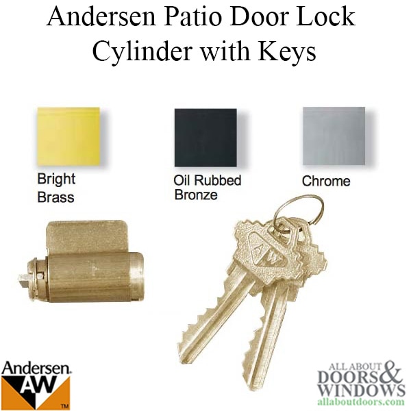 Andersen Patio Door Lock Cylinder Finish Choices
