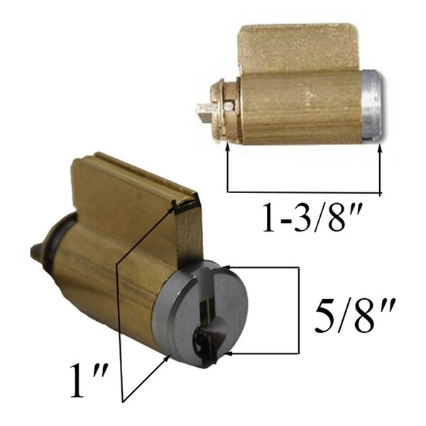2-Pack Lock Actuators For Andersen Frenchwood Hinged Doors – Satin Finish