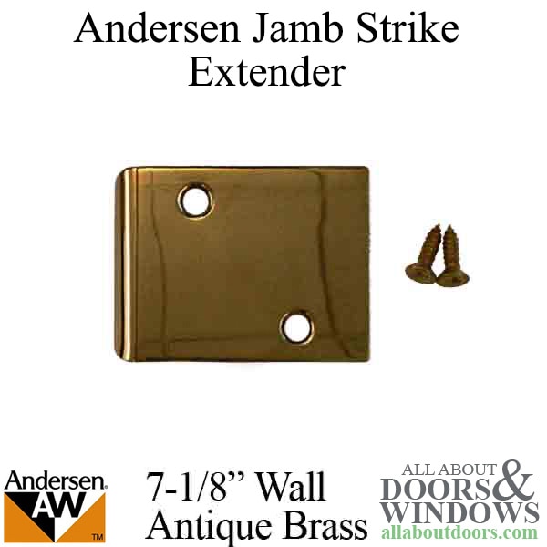 Andersen jamb strike plate extender 3 inch for a 7-1/8 inch wall
