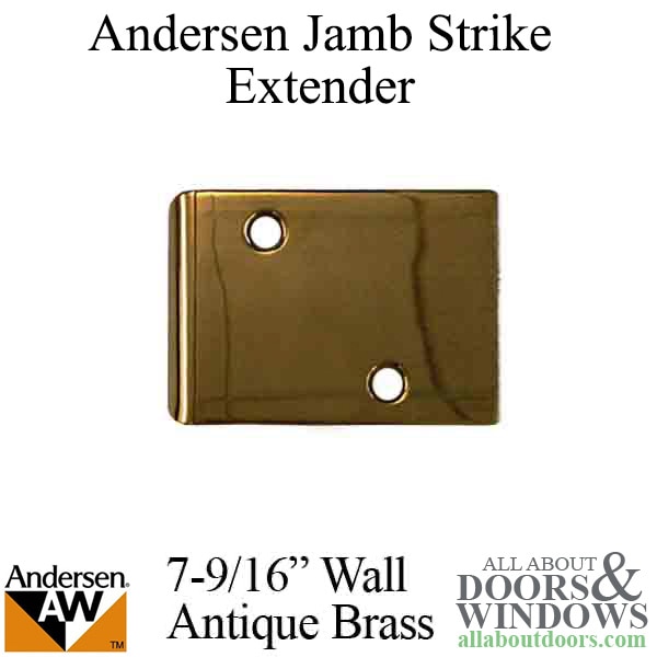 Andersen jamb strike plate extender 3-1/2 inch for a 7-9/16 inch wall