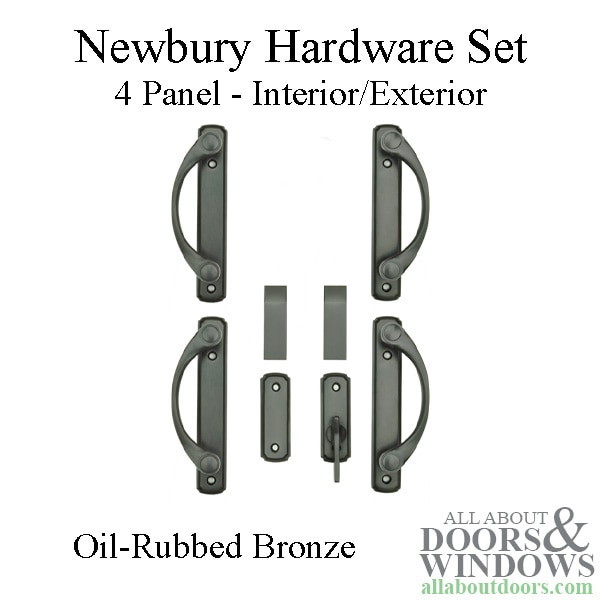 Newbury 2 panel hardware set