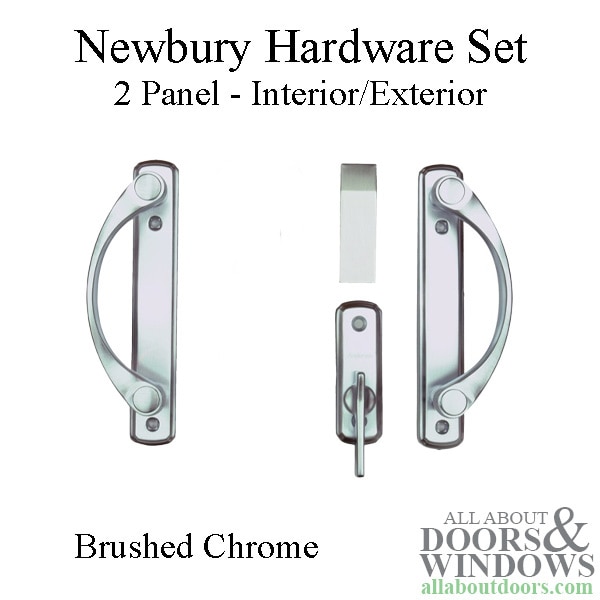 newbury 2 panel hardware set