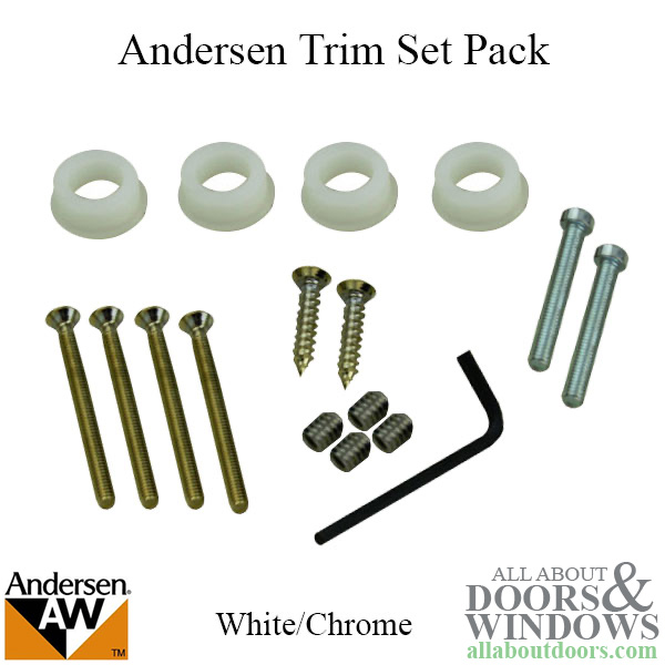 Andersen Newbury series bushing and screw pack for Frenchwood hinged patio doors