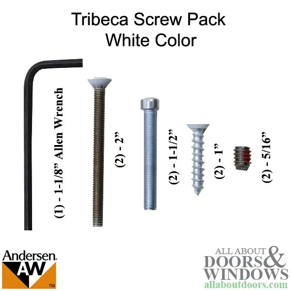 輝く高品質な door hinged Metro and Tribeca Andersen handle pack screw 小物