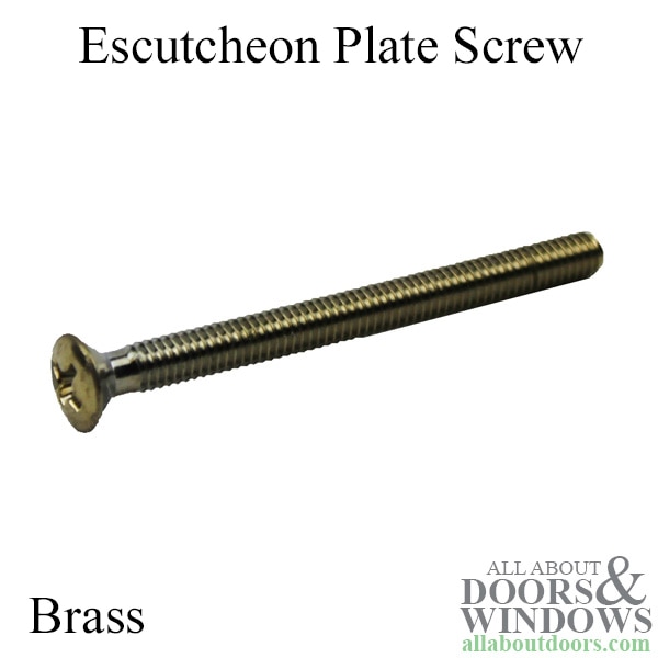 Escutcheon plate screw