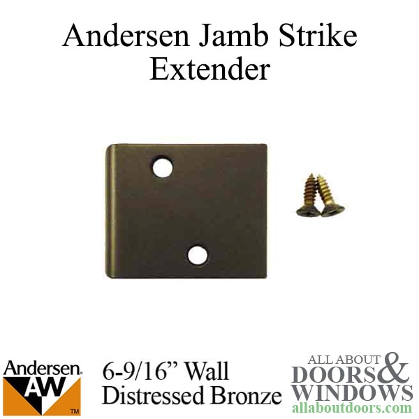 Andersen jamb strike plate extender 2-3/8 inch for a 6-9/16 inch wall